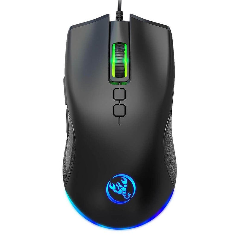 Mouse Com Fio, HXSJ A883, 6400DPI, 7 Botões, RGB - Honor Tech