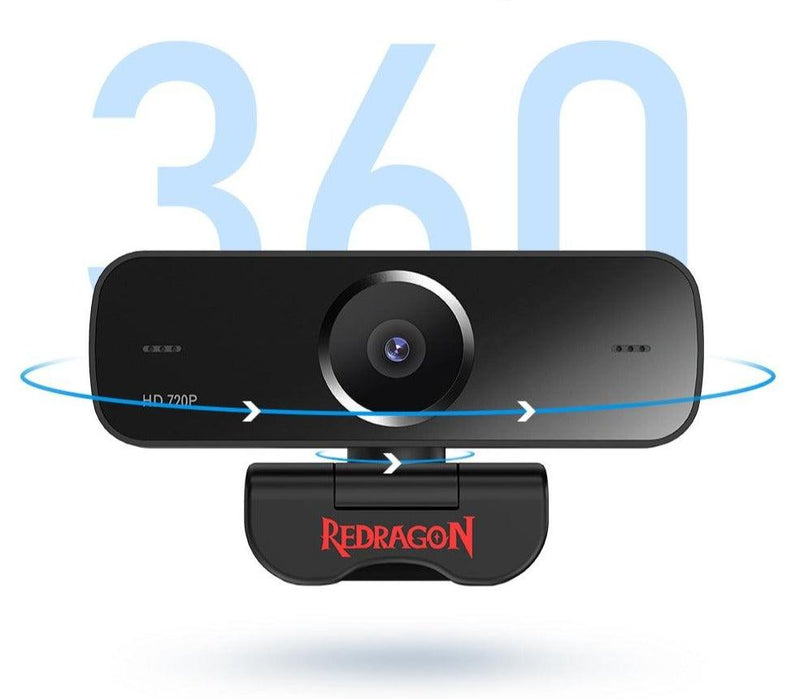 Webcam, Redragon GW600, 720p, Microfone Embutido, Com Tripé - Honor Tech